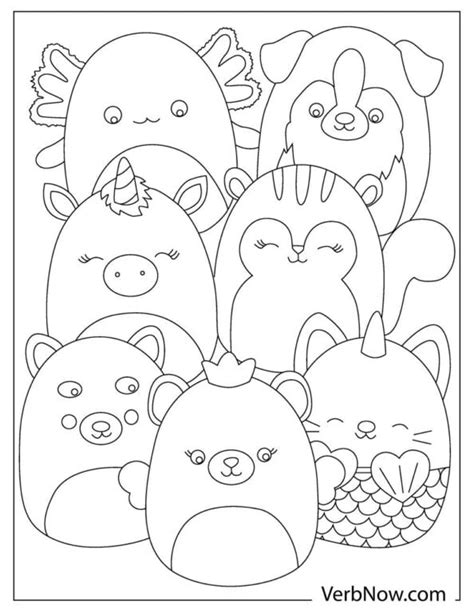 squishmallows coloring pages pdf