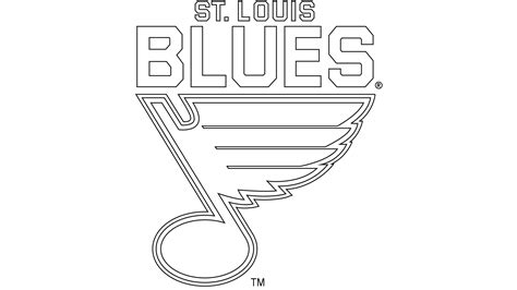 st louis blues coloring pages