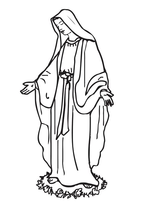 st mary coloring pages