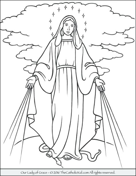 st mary coloring pages