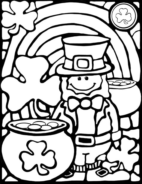 st patrick's day coloring pages free