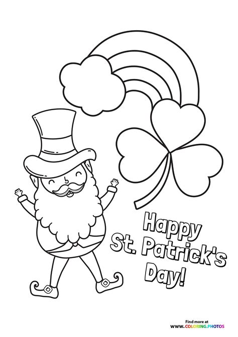 st patrick's day coloring sheets