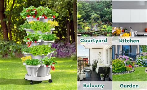 stacking tower planter