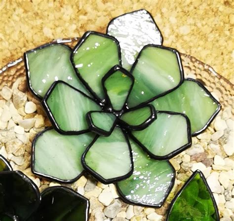 stained glass succulents