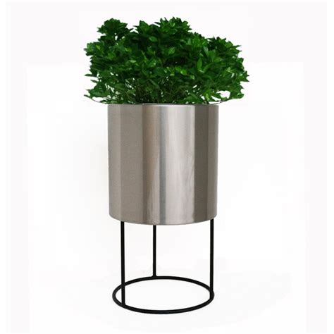 stainless steel plant pots