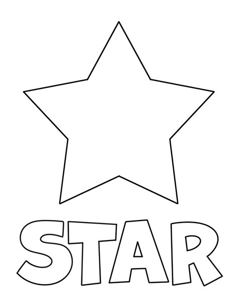 star coloring pages pdf