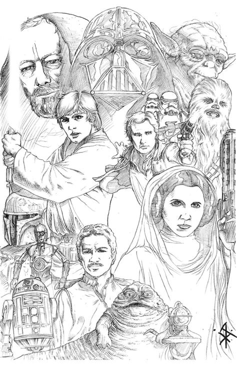 star wars adult coloring page