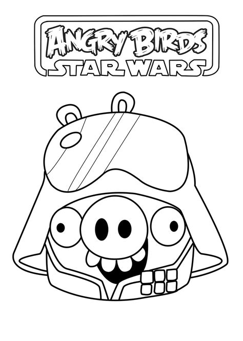 star wars angry birds coloring pages