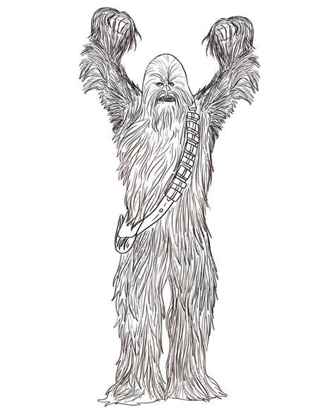 star wars coloring pages chewbacca