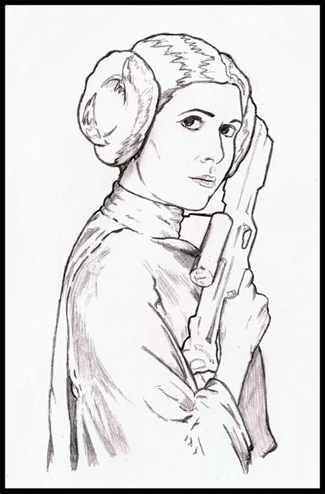 star wars coloring pages princess leia