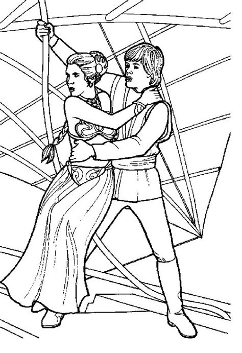 star wars coloring pages princess leia