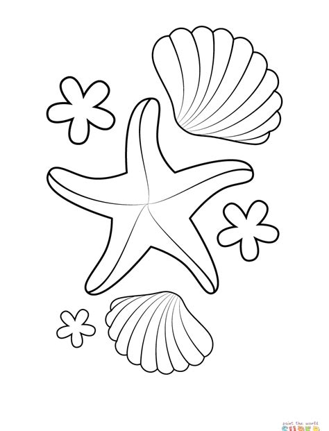 starfish coloring sheet to print