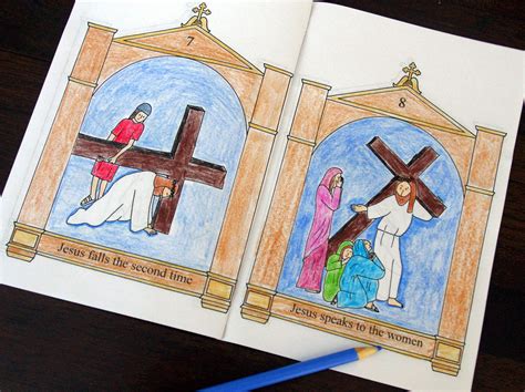 stations of cross coloring pages