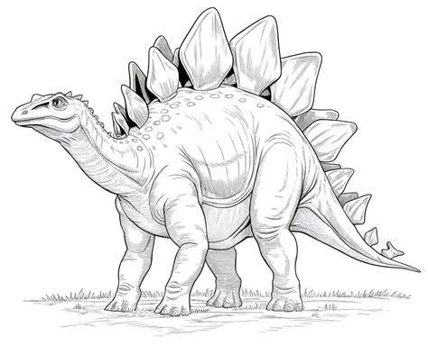 stegosaurus coloring page