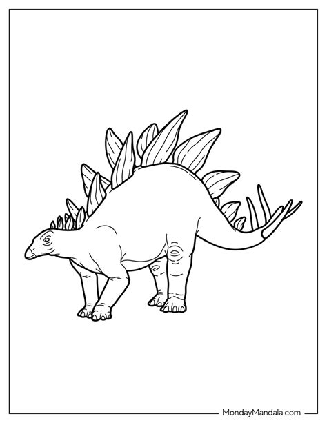 stegosaurus coloring picture