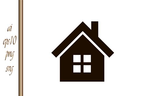 stencil of a house