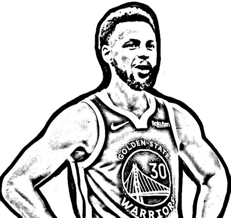 steph curry coloring pages
