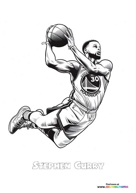stephen curry coloring pages