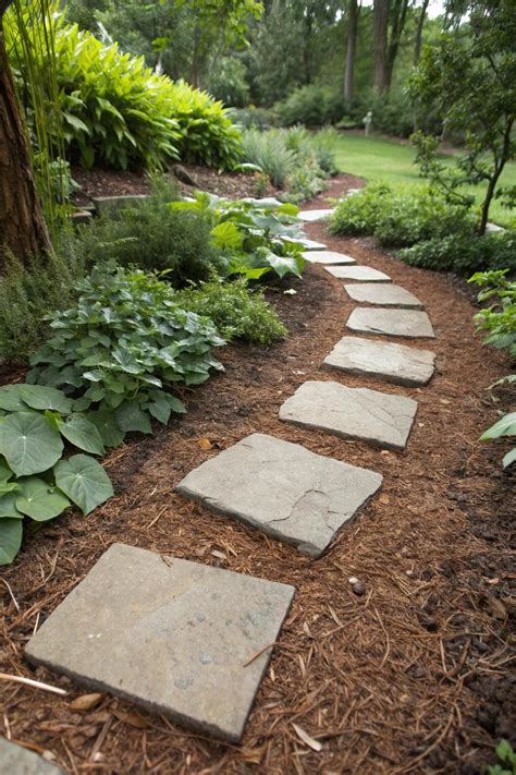 stepping stones mulch