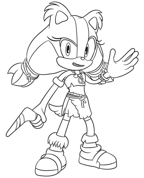 sticks sonic coloring pages