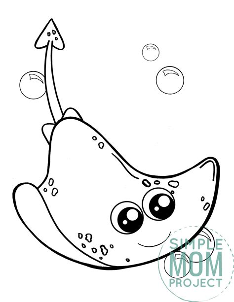 stingray coloring pages