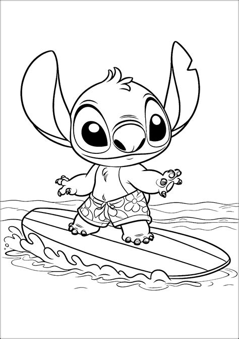 stitch colouring pages