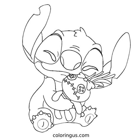 stitch printable coloring pages