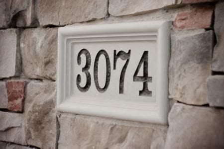 stone house numbers