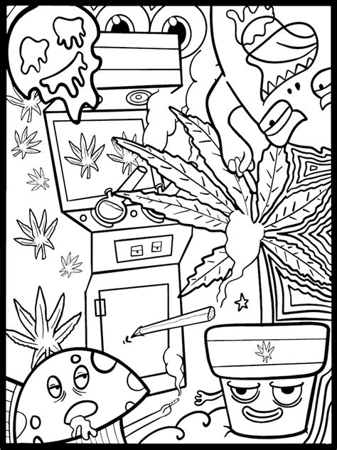 stoner coloring book for adults