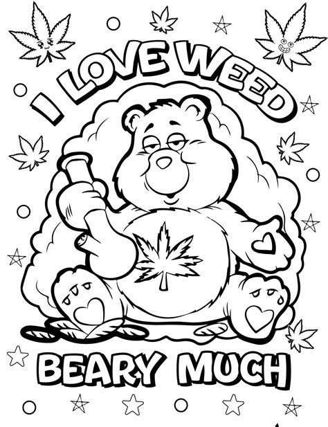 stoner coloring pages easy