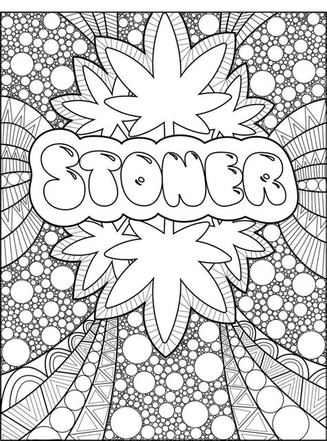 stoner coloring pages for adults