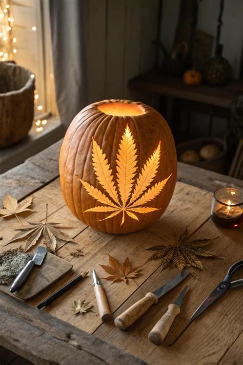 stoner pumpkin carving