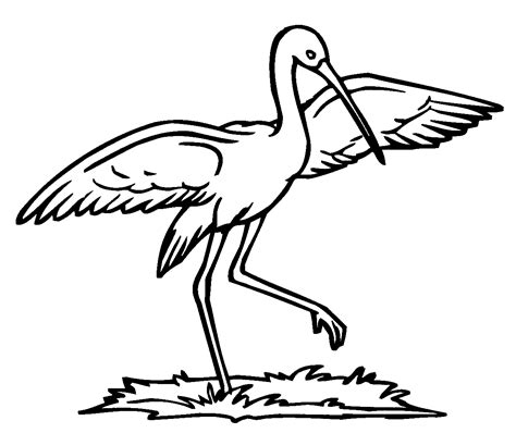 storks coloring pages