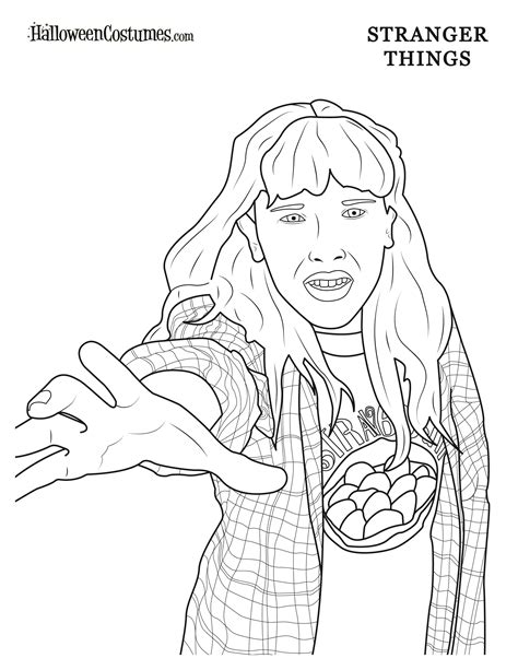 stranger things coloring pages max and eleven