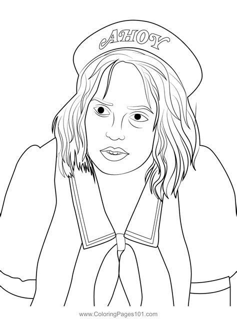 stranger things coloring pages robin