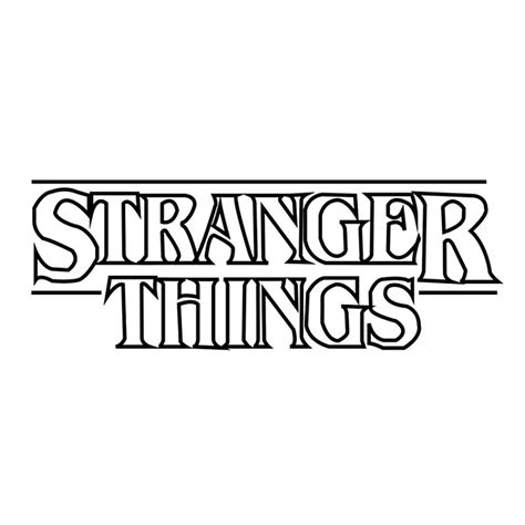stranger things logo coloring pages