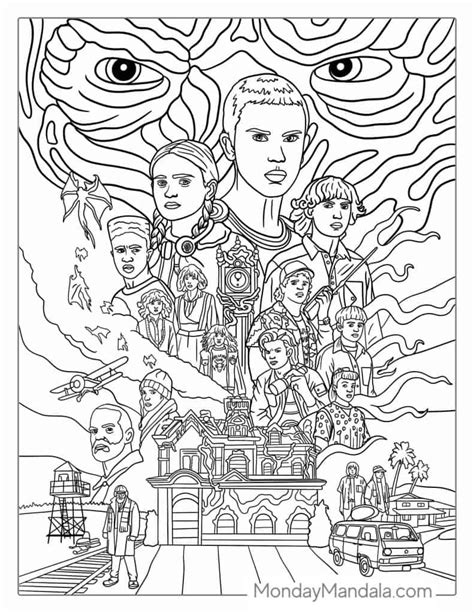 stranger things season 4 coloring pages