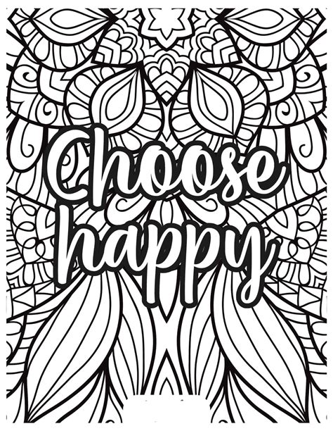 stress relief coloring pages pdf