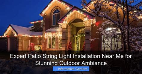 string lights installation near me