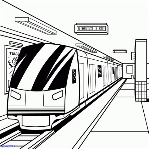 subway coloring pages