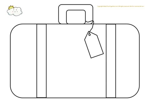 Suitcase Outline Printable