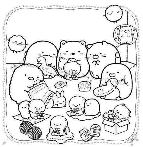 sumikko gurashi coloring pages