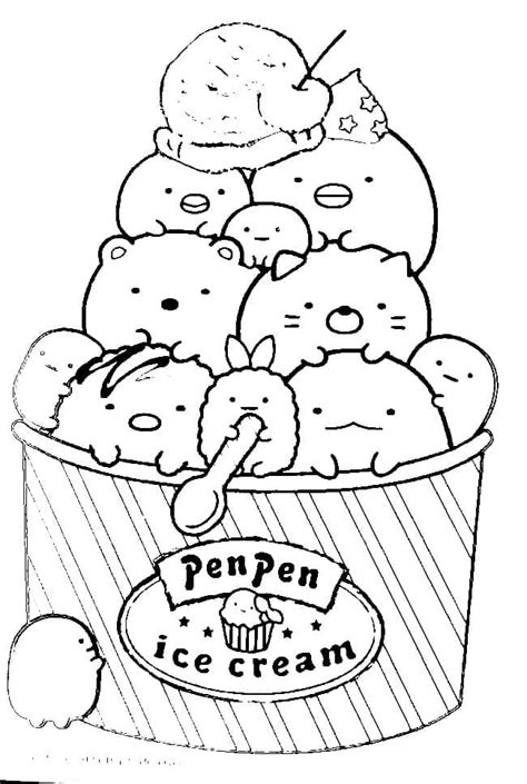 sumikko gurashi coloring pages printable