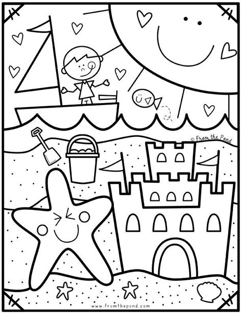 summer coloring pages for prek