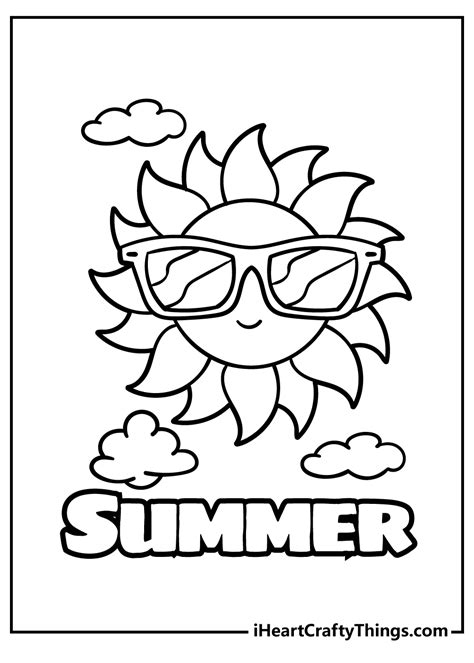 summer coloring pages free pdf