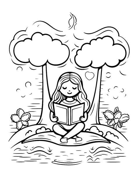 summer reading coloring pages