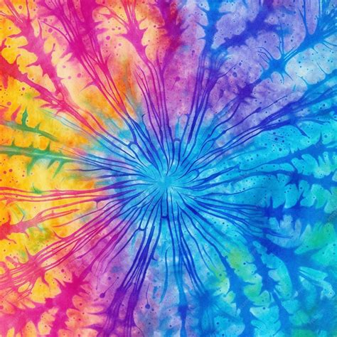 sunburst tie dye pattern