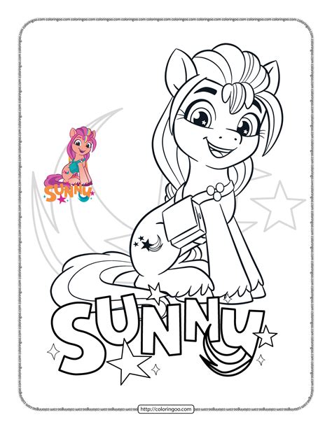 sunny my little pony coloring pages