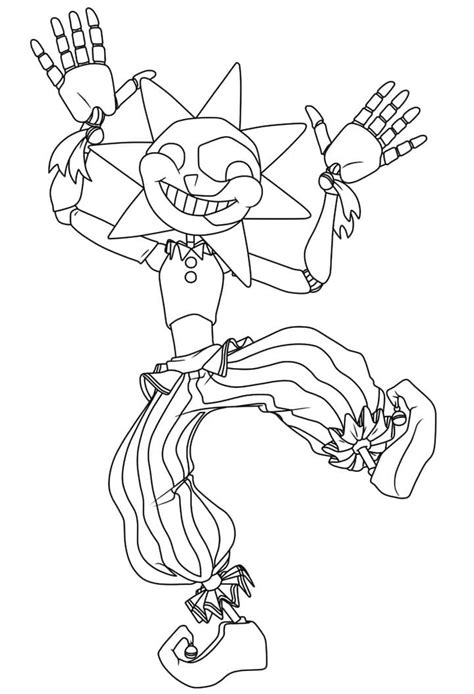 sunrise fnaf coloring pages