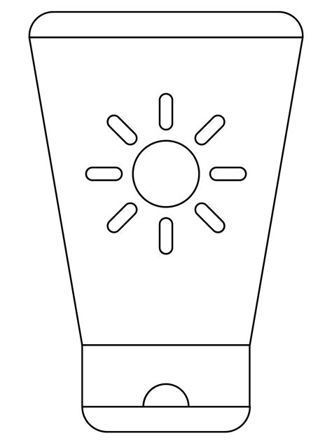 sunscreen coloring pages